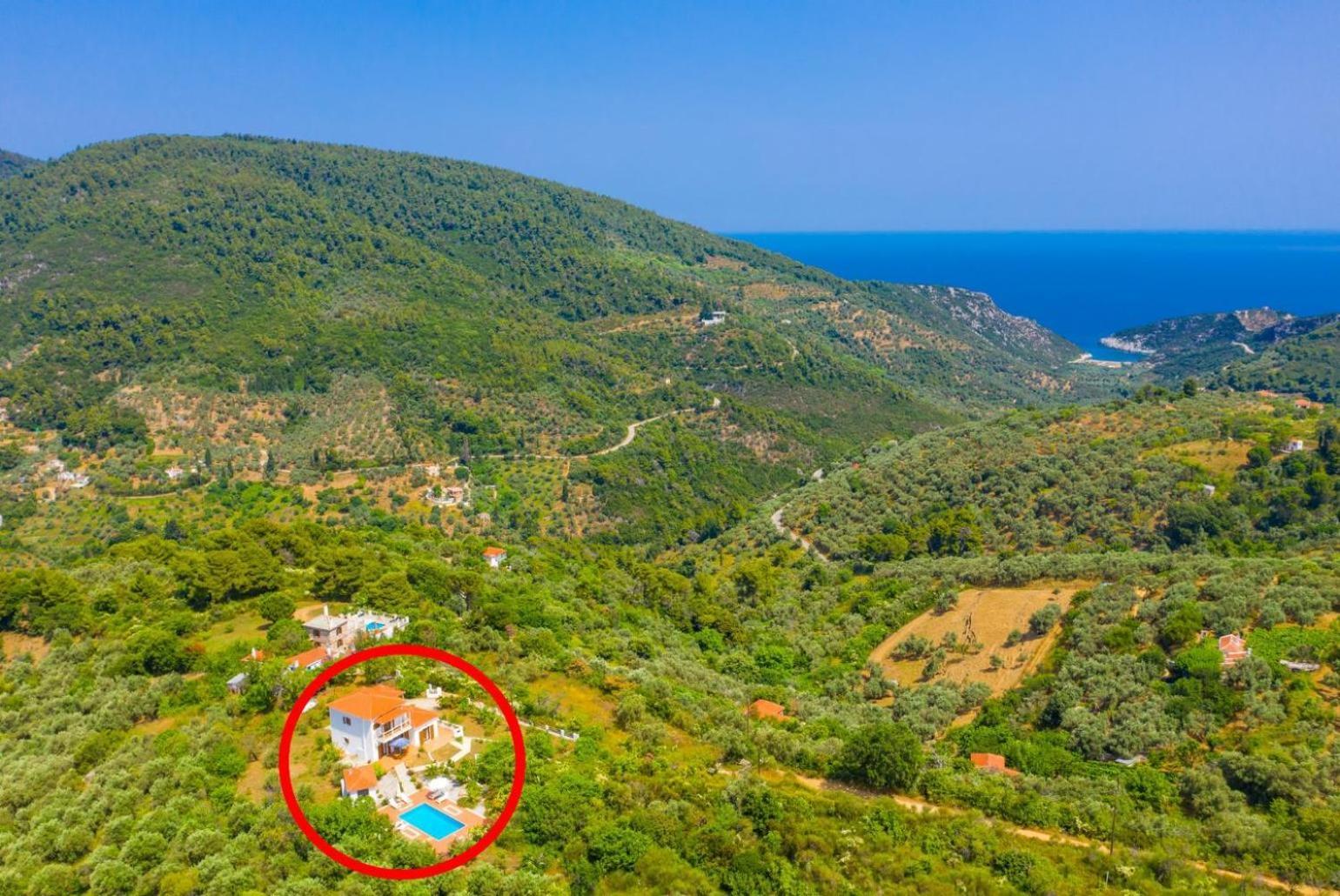 Villa Glafki Panormos  Eksteriør bilde